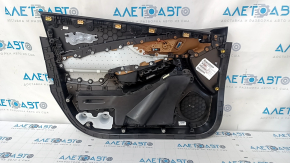 Cartelă de ornamente uși față dreapta Chevrolet Volt 16 - negru, cu inserție din piele maro, BOSE, zgârieturi, abraziuni