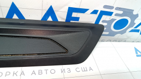 Decorație prag exterior stânga față BMW 3 F30 12-18 negru, zgârieturi