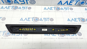 Decorație prag exterior stânga față BMW 3 F30 12-18 negru, zgârieturi