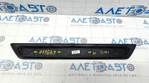 Decorație prag exterior dreapta față BMW 3 F30 12-18 negru, zgârieturi