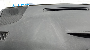 Panoul frontal al tabloului de bord cu AIRBAG Toyota Highlander 14-19 negru, pufos, pentru curatare, squib ruginit