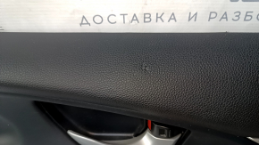 Garnitură portiere față dreapta Honda Civic X FC 16-21 4d pânză neagră cu inserție neagră, zgârieturi, zgârieturi, abraziuni, curățabile, ruperi