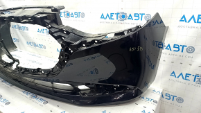 Бампер передний голый Mazda 3 19-26 4d, черный, царапины