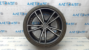 Комплект дисков с резиной R19 225/40 8J ET:27 R19 255/35 8 1/2J ET:40 BMW 3 G20 19-22 791M стиль, с датчиками, бордюрка, Pirelli P-Zero, перед 5мм, зад 4мм