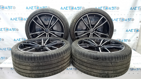 Комплект дисков с резиной R19 225/40 8J ET:27 R19 255/35 8 1/2J ET:40 BMW 3 G20 19-22 791M стиль, с датчиками, бордюрка, Pirelli P-Zero, перед 5мм, зад 4мм