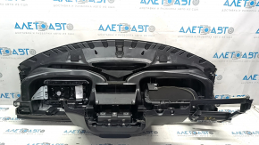 Panoul frontal al bordului fără AIRBAG VW Tiguan 09-17 negru, decojit