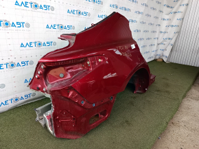 Четверть крыло задняя правая Toyota Camry v70 18-23 под BSM, отпилена, красная, тычки