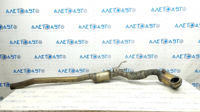 Приемная труба с катализатором Audi A3 8V 15-20 2.0T под 2 одинарных выхлопа, порвана сетка на гофре