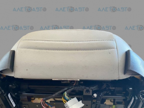 Scaun șofer Tesla Model S 12-15 dorest, tip 2, cu airbag, electric, piele gri, încălzit, piele crăpată, zgârieturi, trebuie curățat, ruperi