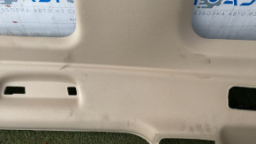 Обшивка потолка BMW X7 G07 19-22 под панораму и дефлектора обдува 3 ряда, Canberra-beige,заломы, ржавый каркас, под химчистку, повреждение водой