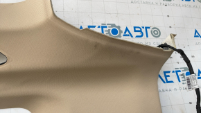 Обшивка потолка BMW X7 G07 19-22 под панораму и дефлектора обдува 3 ряда, Canberra-beige,заломы, ржавый каркас, под химчистку, повреждение водой