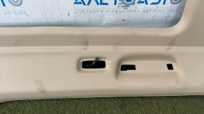 Обшивка потолка BMW X7 G07 19-22 под панораму и дефлектора обдува 3 ряда, Canberra-beige,заломы, ржавый каркас, под химчистку, повреждение водой