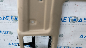 Обшивка потолка BMW X7 G07 19-22 под панораму и дефлектора обдува 3 ряда, Canberra-beige,заломы, ржавый каркас, под химчистку, повреждение водой
