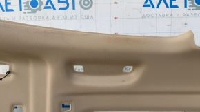 Обшивка потолка BMW X7 G07 19-22 под панораму и дефлектора обдува 3 ряда, Canberra-beige,заломы, ржавый каркас, под химчистку, повреждение водой