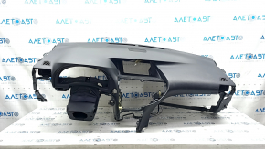 Торпедо передняя панель с AIRBAG Lexus RX350 RX450h 10-15 черная, кожа