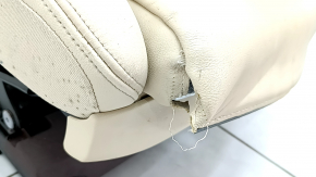 Scaun șofer BMW X7 G07 19-22 fără airbag, electric, încălzit, memorie, piele, Canberra-bej, Confort, float, electric nefuncțional, rupt, curățat uscat, fără tracțiune