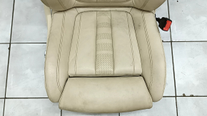 Пассажирское сидение BMW X7 G07 19-22 без airbag, электрическое, подогрев, память, кожа, Canberra-beige, Komfort, топляк, нерабочая электрика, надорвано, под химчистку, отсутствует привод салазок, над