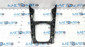 Decorație consola centrală BMW X7 G07 19- Fineline Stripe, elemente de fixare sparte, coroziune, zgârieturi, necesită curățare