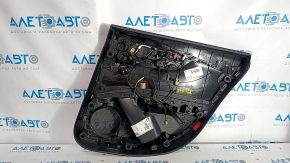Обшивка двери карточка задняя левая Audi A5 F5 18-19 5D кожа черн, вставка под черное дерево, Bang and Olufsen, тычки