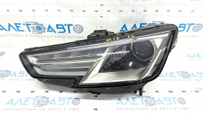 Фара передняя левая в сборе Audi A4 B9 17-19 ксенон+LED, песок