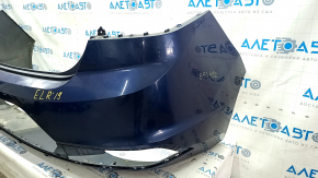 Бампер задний голый Hyundai Elantra AD 19-20 без парктроников, синий