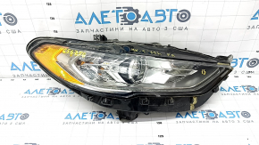 Фара передняя правая в сборе Ford Fusion mk5 17-20 галоген, с DRL, царапина