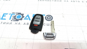 Ключ Audi Q5 8R 09-17 тип2, smart, 4 кнопки, царапины, потерт хром