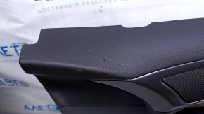 Garnitura portiera fata dreapta Ford Fusion mk5 17-20 neagra cu stofa gri, piele pentru cotiera, structura gri mulata, zgarieturi, zgarieturi, bavuri