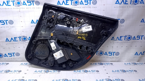Обшивка двери карточка задняя левая Audi A5 F5 18-19 5D кожа черн, вставка под черное дерево, Bang and Olufsen, тычки