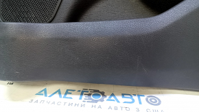 Cartelă de ornamente uși față dreapta Ford Fiesta 11-19 pânză neagră cu inserție de plastic neagră, pânză pentru cotieră, zgârieturi, abraziuni, zgârieturi