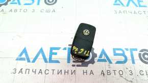 Ключ VW Tiguan 12-17 4 кнопки, раскладной, затерт