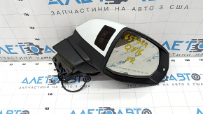 Oglinda laterala dreapta Audi Q7 16-19 15+4 pini, incalzita, auto-dimming, auto-folding, semnalizare, camera, BSM, alb, zgarieturi