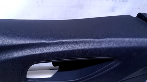 Обшивка двери карточка передняя левая Mazda 6 14-15 Sport черн с черной вставкой кожа, подлокотник черн кожа, вмятины, царапины, потертости, под химчистку
