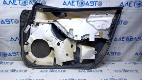 Обшивка двери карточка передняя левая Mazda 6 14-15 Sport черн с черной вставкой кожа, подлокотник черн кожа, вмятины, царапины, потертости, под химчистку