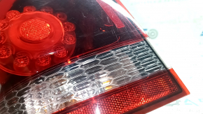 Lumină exterioară stânga pentru aripa Dodge Journey 14-20 LED întunecată, zgârieturi, crăpată