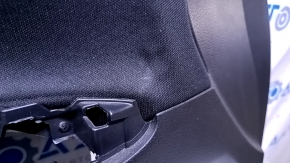 Garnitură portiere față stânga Nissan Sentra 13-19 piele neagră, inserție din pânză neagră, cotieră din piele neagră, turnare cu structură gri, fără mâner, adâncitură