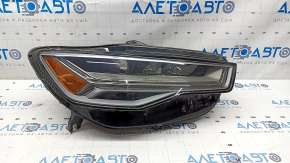 Фара передняя правая в сборе Audi A6 C7 16-18 рест LED, песок, сколы