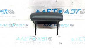 Подголовник 2 ряда центральный Audi A4 B8 08-16 кожа черный, черная строчка