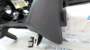 Panoul frontal al bordului cu AIRBAG Audi A6 C7 12-18 fara proiectie, negru, zgarieturi, squib ruginit