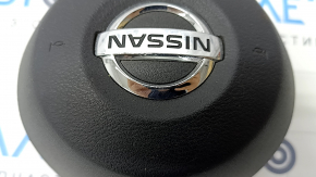 Airbag airbag în volanul șoferului Nissan Rogue Sport 17-19 negru, zgârieturi, squib ruginit