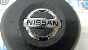 Airbag airbag în volanul șoferului Nissan Rogue Sport 17-19 negru, zgârieturi, squib ruginit