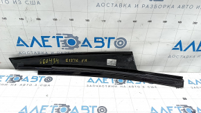 Decorație uși față dreapta BMW 7 G11 G12 16-22 negru lucios, zgârieturi