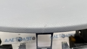 Panoul frontal al tabloului de bord cu AIRBAG Nissan Rogue Sport 17-19 negru, zgârieturi, dedesubt, squib ruginit