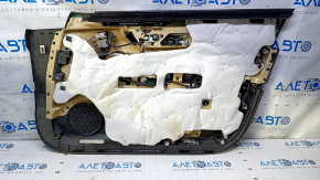 Garnitură uși față stânga Cadillac ATS 13 - negru cu inserție din piele neagră, cotieră din piele neagră, structură gri, BOSE, memorie scaun, zgârieturi, zgârieturi, zgârieturi, zgârieturi, câine