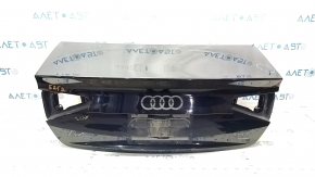 Крышка багажника Audi A4 B8 13-16 рест седан без спойлера черный LY9B, царапины