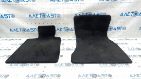 Set covorase interioare BMW 7 G12 16-22 pânză neagră, curățăbil uscat