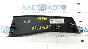 Накладка порога задняя правая Jeep Grand Cherokee WK2 11-22 черная, царапины, надломано крепление