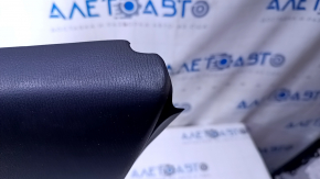 Cartelă de ornamente uși față dreapta Mazda 6 16-17 negru cu inserție din piele neagră, cotieră din piele neagră, inserție cromată, zgârieturi, zgârieturi, abraziuni