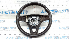 Руль голый Mercedes W213 E 300/400/43/63 17-18 под лепестки с подогревом, кожа коричневая, потерт, царапины