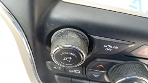 Управление климат-контролем Jeep Grand Cherokee WK2 16-17 панель в сборе, с бежевой накладкой, дефект рукояток